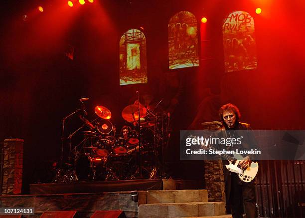 Vinny Appice and Tony Iommi during Heaven and Hell - Black Sabbath Featuring Ronnie James Dio in Concert at Radio City Music Hall in New York City -...