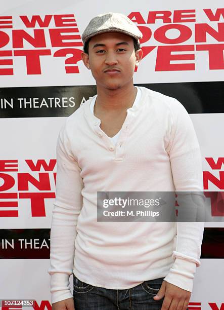 Tahj Mowry during The Premiere of Revolution Studios' and Columbia Pictures' "Are We Done Yet?" - Arrivals at Mann Village Theatre in Westwood,...