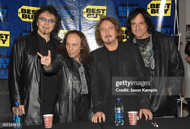 Tony Iommi, Ronnie James Dio, Geezer Butler and Vinny Appice