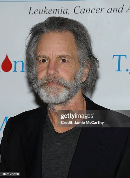 Musician Bob Weir attends the T.J. Martell Foundation's commemorative plaque presentation to Bob Weir in appreciation of his support funding cancer...