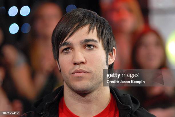 Pete Wentz during Cast Of "Run's House," Pete Wentz And The Academy Is... Visit MTV's "TRL" - April 30, 2007 at MTV Studios in New York, New York,...