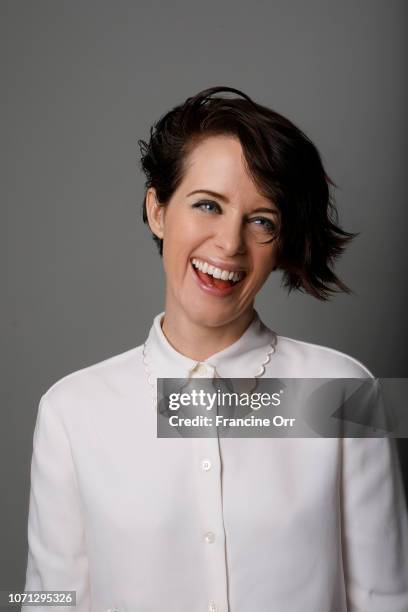 Actress Claire Foy is photographed for Los Angeles Times on October 14, 2018 in Santa Monica, California. PUBLISHED IMAGE. CREDIT MUST READ: Francine...