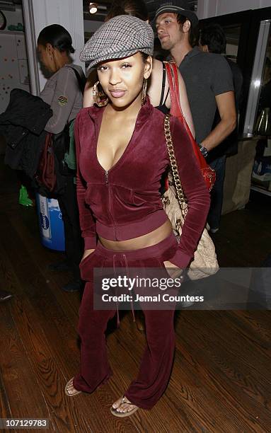 Meagan Good during Replay's Organic Blue Jean Launch Party Hosted by Summmer Rayne Oakes - May 2, 2007 at Replay Store in New York City, New York,...