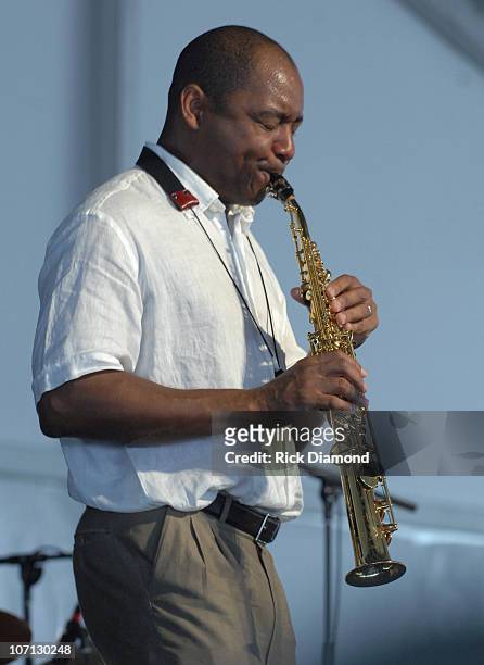 Branford Marsalis Quartet during 38th Annual New Orleans Jazz & Heritage Festival Presented by Shell - Marsalis Music Honors Alvin Bastiste and Bob...