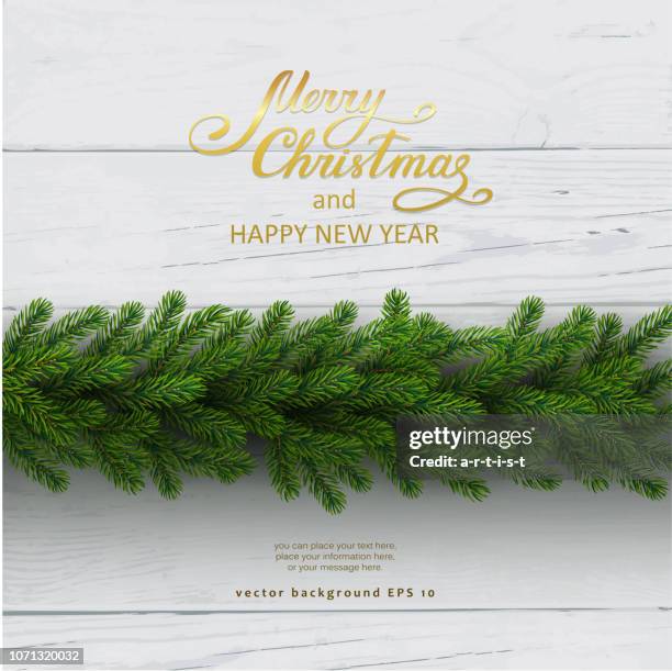 christmas background with fir tree - christmas tree close up stock illustrations