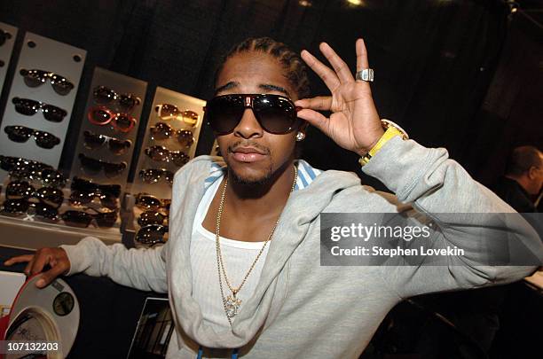 Omarion wearing Carrera Champion/s sunglasses during Z100's Zootopia 2007 - Solstice Sunglass Boutique and Safilo USA at On 3 Productions Suites at...