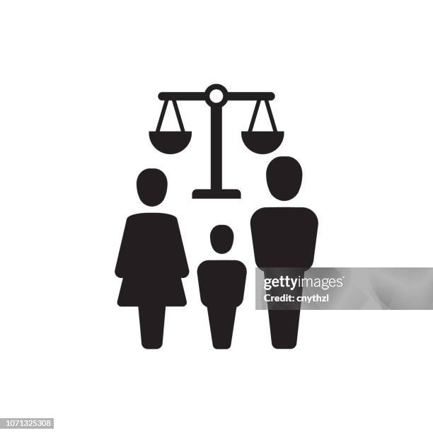 stockillustraties, clipart, cartoons en iconen met familierecht-pictogram - in law relations