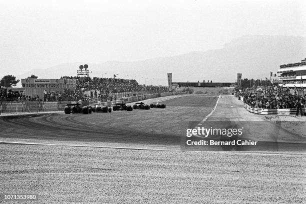 Jody Scheckter, Emerson Fittipaldi, Jackie Stewart, Denny Hulme, Ronnie Peterson, McLaren-Ford M23, Lotus-Ford 72E, Tyrrell-Ford 006, Grand Prix of...