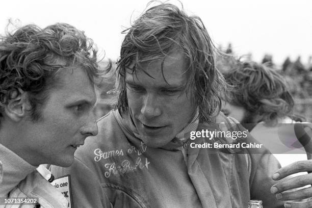 James Hunt, Niki Lauda, Grand Prix of the Netherlands, Circuit Park Zandvoort, 29 July 1973.