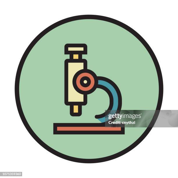 analysis flat line icon - math professor stock illustrations