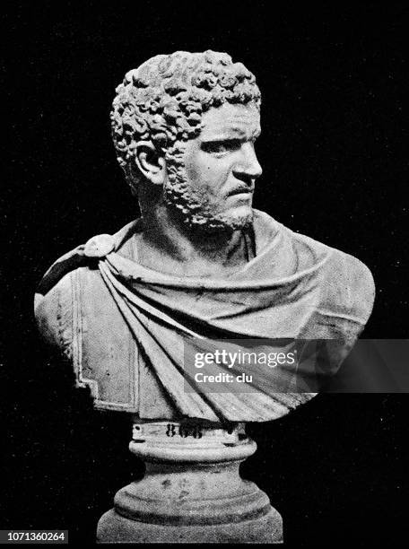 illustrations, cliparts, dessins animés et icônes de buste de caracalla, empereur romain - hercule personnage mythologique