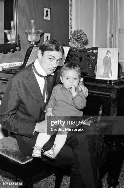 Roy Hudd, is now star of his own BBC series entitled simply 'Hudd'; Roy is pictured at the home of Dan Leno at Akerman Road, Brixton, with his son...