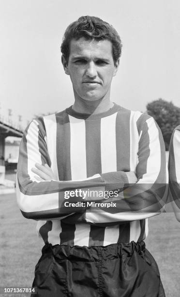 Southampton FC report for pre season training and photocall. Terry Paine. August 1965.