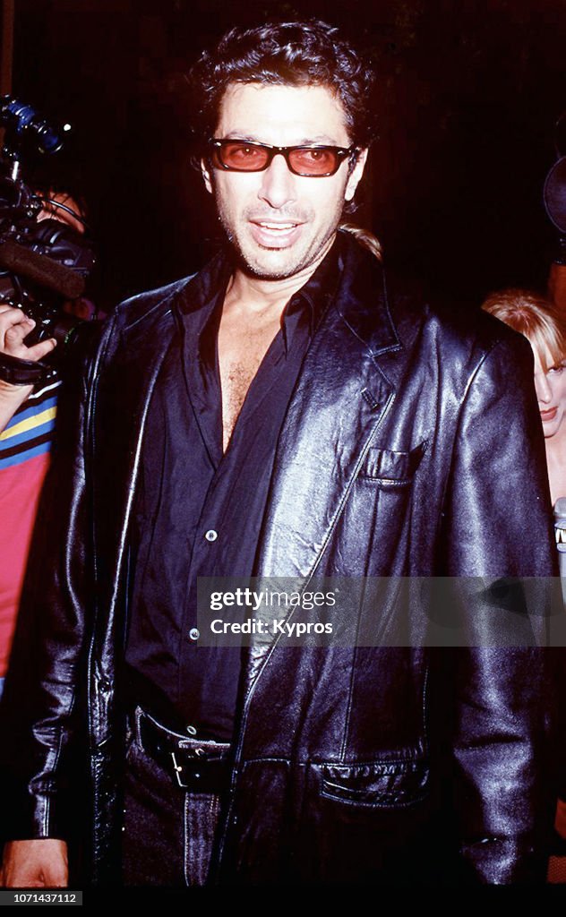 American actor Jeff Goldblum at a red carpet event, circa 1990. News