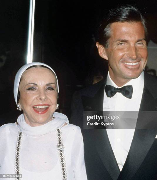 American actor George Hamilton and his mother, socialite Ann Stevens Hamilton, attends the Ryan's Place Restaurant Grand Opening in Beverly Hills,...