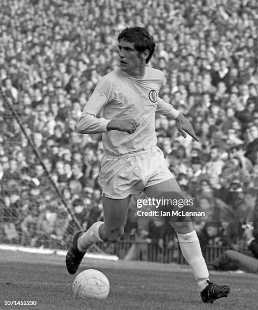 Norman Hunter of Leeds United and England playing against Crystal Palace, in the Football League Div 1, at Selhurst Park on 18th October 1969.