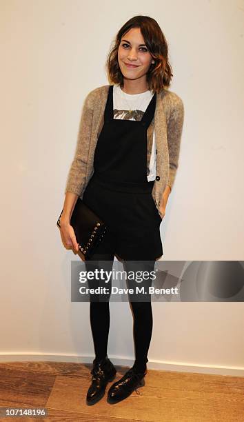 Alexa Chung attends the Sandro flagship boutique launch party at Sandro in Westbourne Grove on November 25, 2010 in London, England.