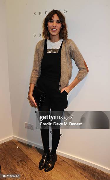 Alexa Chung attends the Sandro flagship boutique launch party at Sandro in Westbourne Grove on November 25, 2010 in London, England.