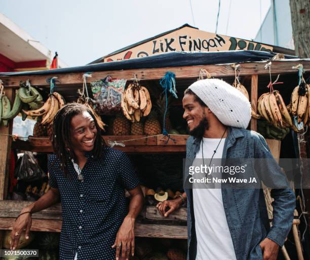 fruits at a glance - jamaican ethnicity foto e immagini stock