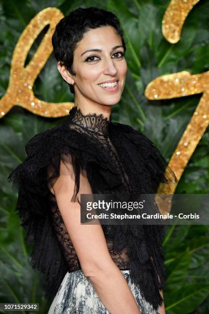 Yasmin Sewell attends the Fashion Awards 2018 in partnership with Swarovski at Royal Albert Hall on December 10, 2018 in London, England.