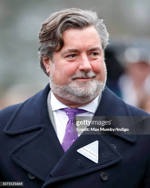 Michael Fawcett, former valet to Prince Charles and current Chief Executive of the Prince's Foundation, attends The Prince's Countryside Fund Raceday...