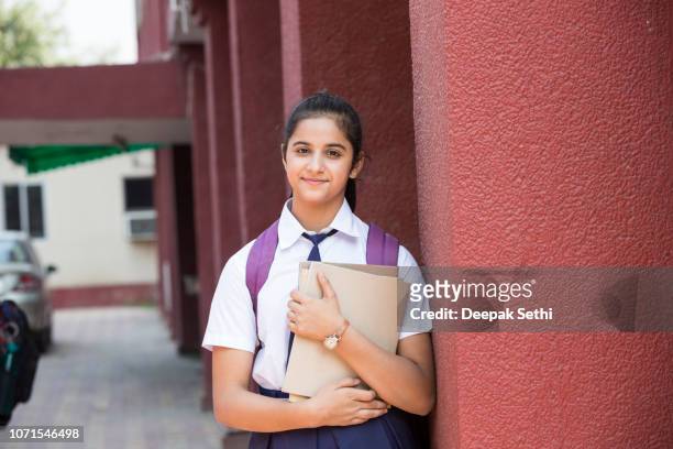 indian high school students - stock image - girls stock pictures, royalty-free photos & images