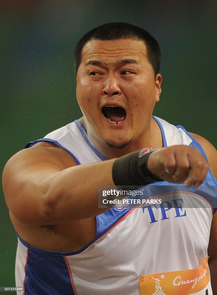 Chang Ming Huang of Taiwan competes in t