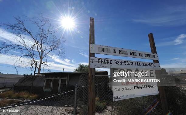 Vacated house for sale in the southern Californian town of El Centro, a town of 50,000 people where 30.4 percent of the work-age population are...