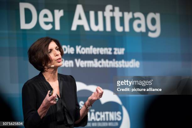 December 2018, Berlin: Jutta Allmendinger, President of the Social Science Research Center Berlin , speaks at the "Zeit" conference "The Mission". At...