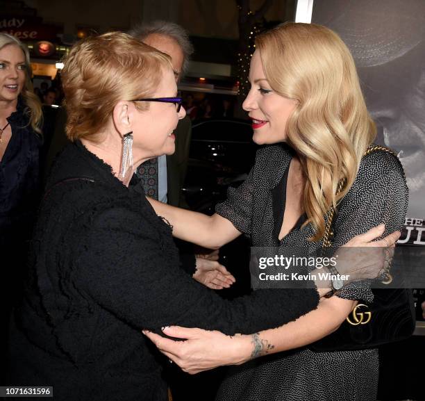 Dianne Wiest and Alison Eastwood arrive at the premiere of Warner Bros. Pictures' "The Mule" at the Village Theatre on December 10, 2018 in Los...