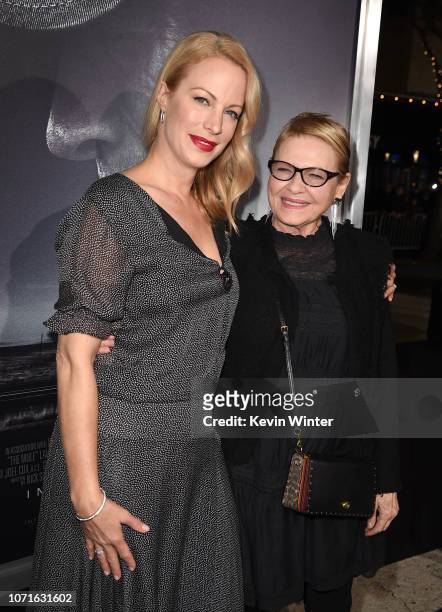 Alison Eastwood and Dianne Wiest arrive at the premiere of Warner Bros. Pictures' "The Mule" at the Village Theatre on December 10, 2018 in Los...