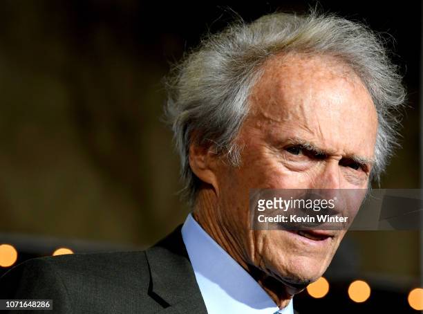 Clint Eastwood arrives at the premiere of Warner Bros. Pictures' "The Mule" at the Village Theatre on December 10, 2018 in Los Angeles, California.