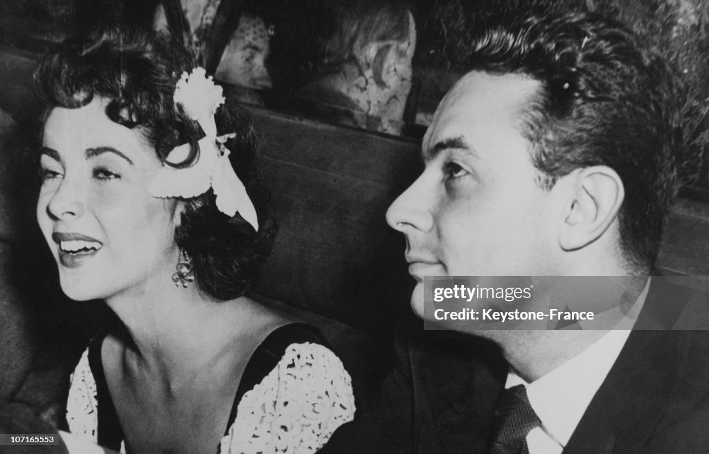 Liz Taylor and Stanley Donen in 1951
