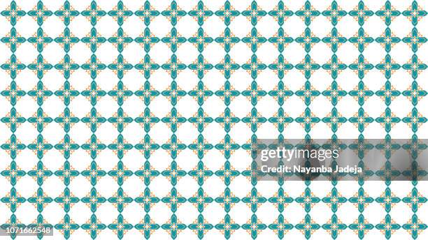 morocco style seamless background pattern - square damask stock illustrations