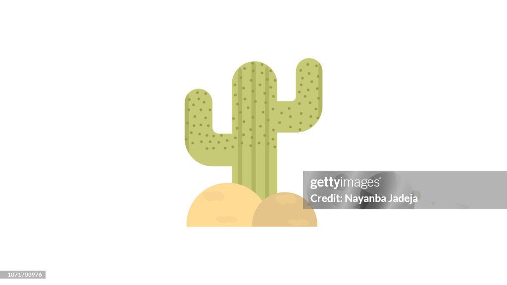 Cactus tree icon