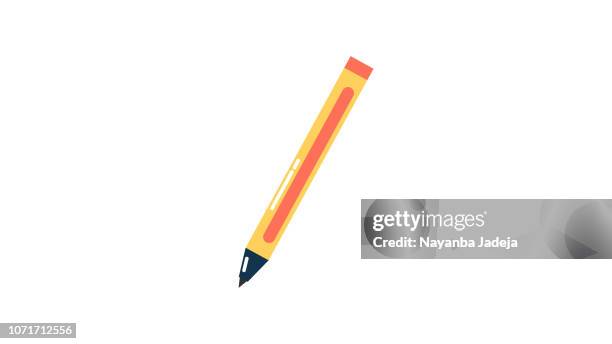 creative pencil icon - graphite stock illustrations