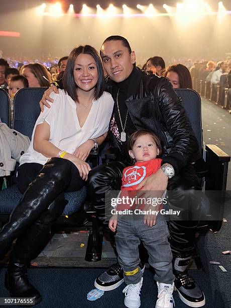 Musician Taboo, wife Jaymie Dizon and son Jimmy Gomez attend YO GABBA GABBA! @ KIA PRESENTS YO GABBA GABBA! LIVE! THERE'S A PARTY IN MY CITY produced...