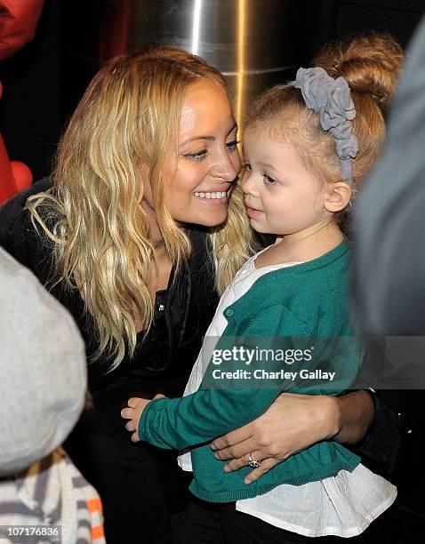 Nicole Richie and daughter Harlow Madden attend YO GABBA GABBA! characters at YO GABBA GABBA! @ KIA PRESENTS YO GABBA GABBA! LIVE! THERE'S A PARTY IN...