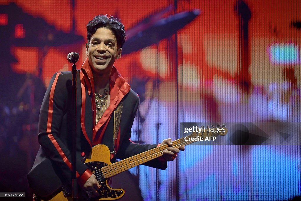 US artist singer and songwriter Prince p