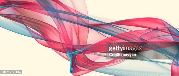 abstract blue and red wave, isolated on white background - color explosion water stock-fotos und bilder