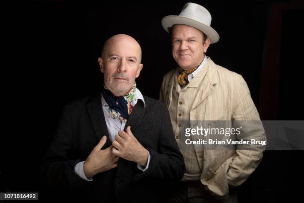 Actor John C. Reilly and director Jacques Audiard are photographed for Los Angeles Times on September 24, 2018 in West Hollywood, California....