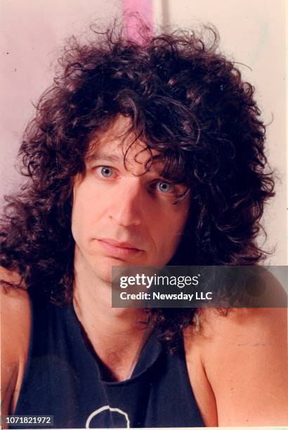 Radio personality Howard Stern poses for a portrait in his office in Manhattan on February 23, 1988.
