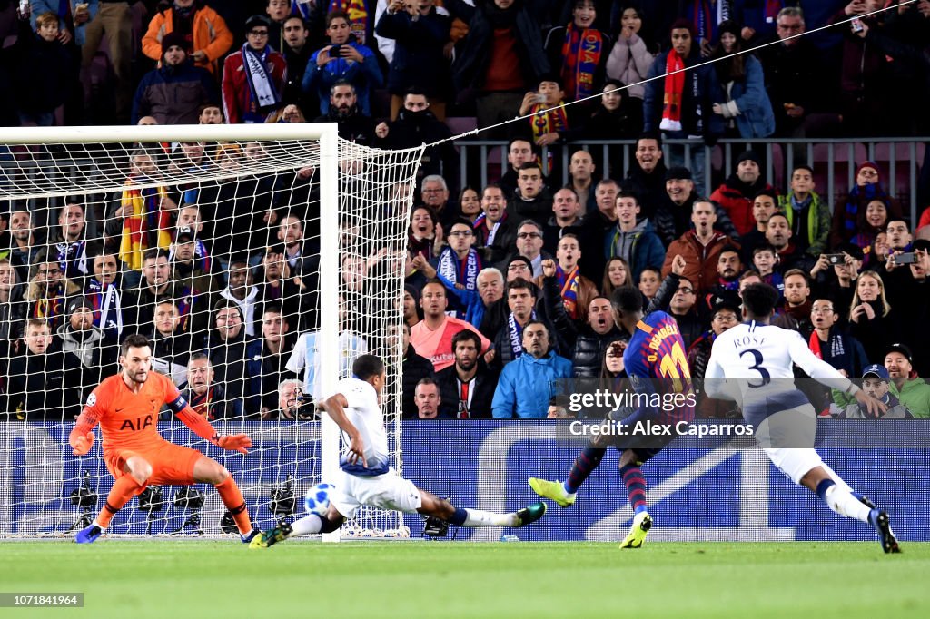 FC Barcelona v Tottenham Hotspur - UEFA Champions League Group B