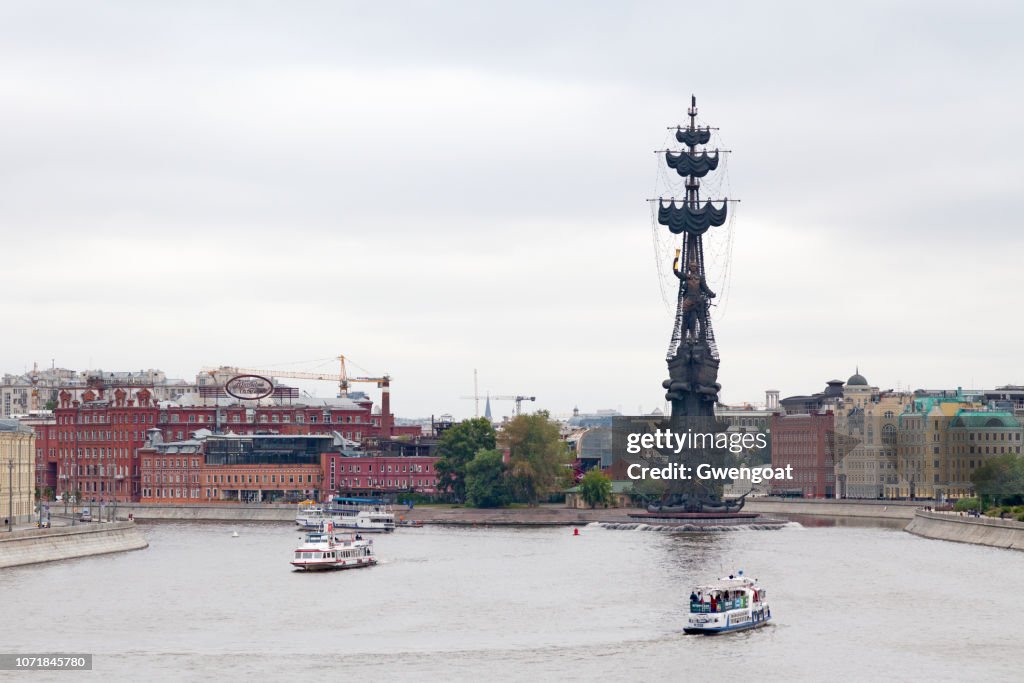 Peter the Great statue in Moscow