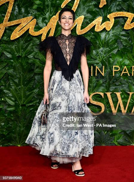 Yasmin Sewell attending the Fashion Awards in association with Swarovski held at the Royal Albert Hall, Kensington Gore, London.