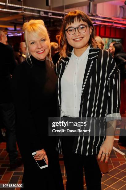 Shannon Dill and Anna Bogutskaya attend the National Geographic Documentary Films London Premiere of Free Solo Party at BFI Southbank on December 11,...