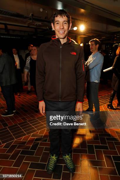 Alex Honnold attends the National Geographic Documentary Films London Premiere of Free Solo Party at BFI Southbank on December 11, 2018 in London,...