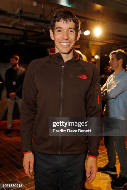 Alex Honnold attends the National Geographic Documentary Films London Premiere of Free Solo Party at BFI Southbank on December 11, 2018 in London,...