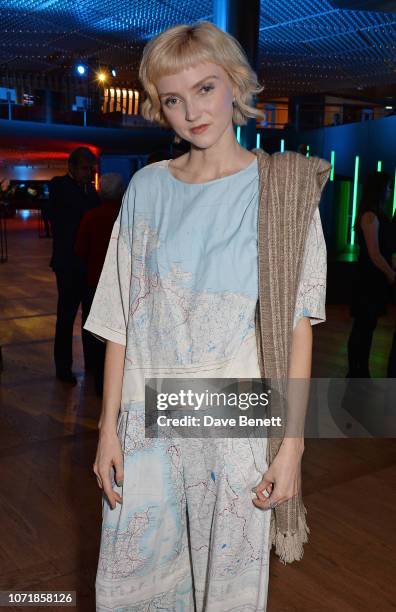 Lily Cole attends the Bloomberg x Vanity Fair Climate Exchange gala dinner 2018 at Bloomberg London on December 11, 2018 in London, England.