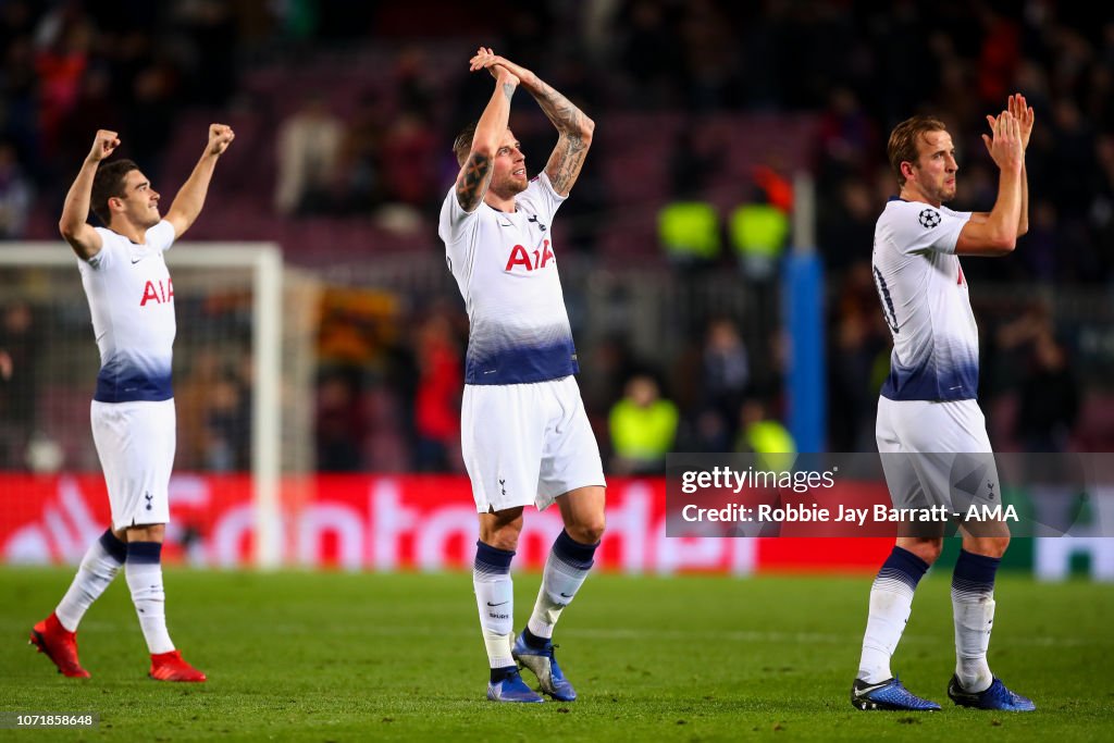 FC Barcelona v Tottenham Hotspur - UEFA Champions League Group B